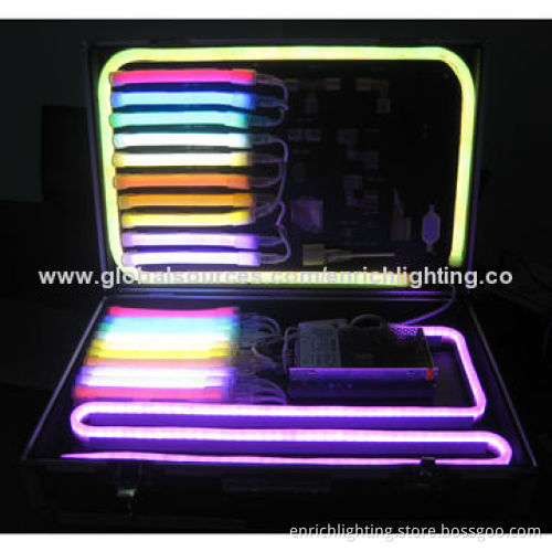 LED Neon Flex with 16 x 28mm Dimensions, 5W/M Power, 80 LEDs/m, IP65 IP Rate, W/WW/R/B/G/A/O ColorNew